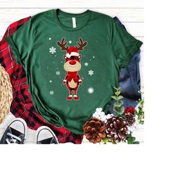 Nurse Christmas Reindeer Buffalo Plaid tshirt, Christmas Nursing Sweatshirt, Nursing School T Shirt,Nurse Christmas shir