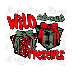 WAP Wild About Presents Sublimation Design, PNG File, Digital Download, Sublimation Designs Downloads, Hand Drawn