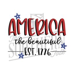 America The Beautiful PNG File, Sublimation Design, Digital Download