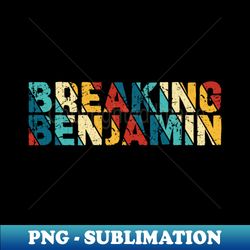 Retro Color - Breaking Benjamin - Instant PNG Sublimation Download - Add a Festive Touch to Every Day