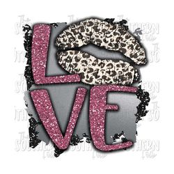 Love Pink PNG File, Sublimation Design, Digital Download, Valentine's Day, Sublimation Designs Downloads