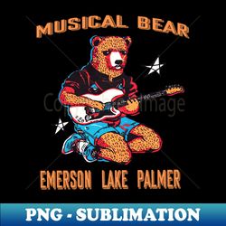 Musical bear  Emerson lake palmer - Retro PNG Sublimation Digital Download - Perfect for Sublimation Mastery