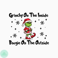 Grinchy On The Inside Santa Vibe SVG