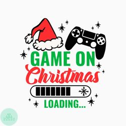Game On Christmas Loading SVG
