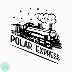 Polar Express SVG, Christmas Train svg, Locomotive svg, Christmas Express svg, Train svg, Cut Files, Cricut, Silhouette,