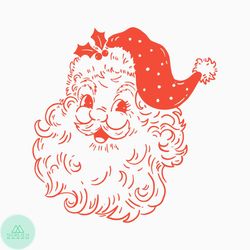 Santa Face svg, Christmas svg, Santa Claus svg, Instant Download, Santa Head svg, Holiday svg, Funny Santa svg