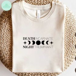 ACOTAR Inspired Death Incarnate Night Triumphant | Feyre | svg | png | Cricut SVG File | Booktok | Bookish Designs | ACO