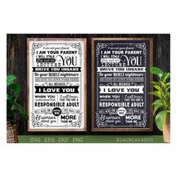 I am not your friend SVG, Parents poster svg, Motherhood svg, House rules svg,  In this house poster svg, In this Family