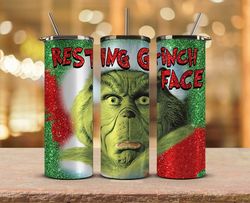 Christmas Tumbler Png,Grinch Png ,Merry Christmas Png,Merry Christmas Svg, Santa Grinch 15