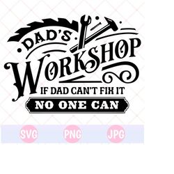 Dad's Workshop SVG PNG, Dad Shop Svg, Mechanic svg, Dad Garage SVG, tools svg, father's day svg, cricut svg, silhouette, backyard Garage svg