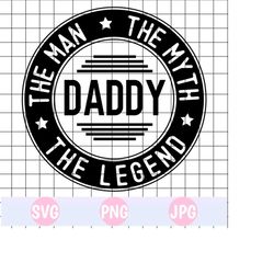 Daddy SVG, Father svg, Daddy PNG, Father's Day SVG, dad svg, dad cut file, dad outline, family svg, papa svg, cricut silhouette svg cut file