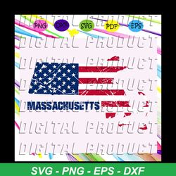 Massachusetts america flag, independence day svg,american flag, happy 4th of july svg,patriotic svg, independence day gi