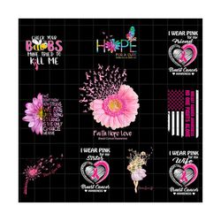 Butterflies Faith Hope Love Png, Breast Cancer Butterflies Sunflower Png, Breast Cancer Awareness, Cancer Ribbon Png, Awareness Ribbon Png