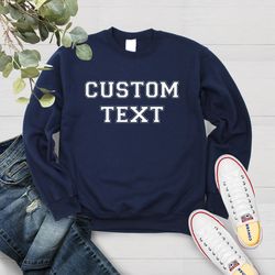 Custom Text Hoodie, Personalized Text Hoodie, Your Design, Your Photo Hoodie, Personalized Gift, Add Your Own Text, Cust