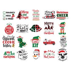 Quotes Christmas Bundle Svg, Christmas Tree SVG,Ornament Svg, Merry Christmas Svg, Santa Christmas Digital Download