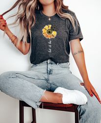 Let it Be Shirt Png, Sunflower Shirt Png Women,Wildflower Shirt Png for Women,flower Shirt Png,Mom Birthday Gift,Gift Fo