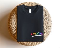 Love Wins Shirt Png for Pride Month, Rainbow, Pride Month Gifts, Love Is Love Shirt Png, Pride Couple Gift