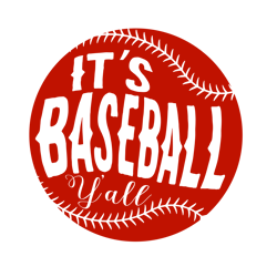 It's Baseball Y'All Svg, Baseball Monogram Svg, Crossed Baseball Bats. Vector Cut file for Cricut, Silhouette