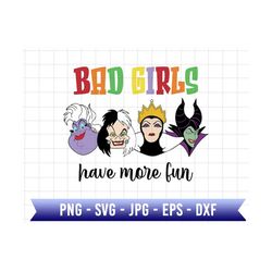 Bad Girls Have More Fun Svg, Villains Wicked Svg, Villain Gang Svg, Family Trip Svg, Bad Witches Club, Villains Wicked Svg, Villain Gang Svg