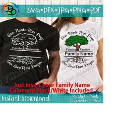 Family Reunion svg, Roots Run Deep svg, Reunion svg, SVG, Family svg, vacation, family reunion shirt, DXF, SVG, family name, Tribe svg
