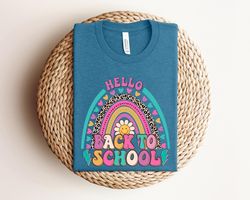Colorful Back to School Shirt Png,  Back to School For Students, Gift for Teachers, Cute Gift for Students, Colorful Tee