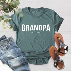 Grandpa Est 2023 Shirt PNG, Grandpa Shirt PNG, New Grandpa Shirt PNG, Gift for Grandpa, Fathers Day Gift, Pregnancy Anno