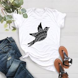 Hummingbird Shirt PNG, Bird Lover Shirt PNG, Floral Hummingbird Shirt PNG, Geometric Design Hummingbird Shirt PNG,Mother