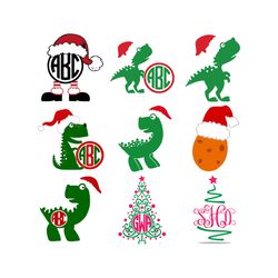 Saurus Christmas Bundle Svg, Christmas Tree SVG,Ornament Svg, Merry Christmas Svg, Santa Christmas Digital Download