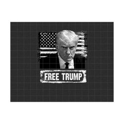 Free Trump Png, Trump Never Surrender Png, Official Trump Mugshot, Mug Shot Png, August 24 2023, Mugshot Png Sublimation Design