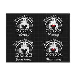 Bundle Custom Vacation 2023 Png, Magical Kingdom, Family Vacation Png, Family Trip 2023, Mouse Castle, Red Bow, Vacay Mode, Customize Gift