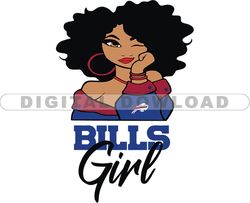 Bills Girl Svg, Girl Svg, Football Team Svg, NFL Team Svg, Png, Eps, Pdf, Dxf file 04