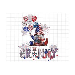 Custom Granny With Kids Names Png, 4th Of July Grandma Png, 4th Of July Png, American Freedom, Independence Day, Patriotic Sunflower Png