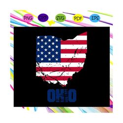 Ohio state flag, independence day svg,american flag, happy 4th of july svg,patriotic svg, independence day gift,For Silh