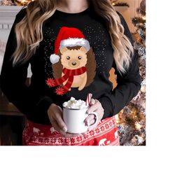 Funny Hedgehog Christmas Cute shirts, Hedgehog Christmas Shirt,hedgehog christmas sweatshirt, Cute Hedgehog Christmas Fu