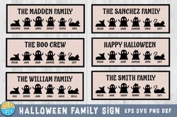 Halloweens Family Sign SVG Bundle