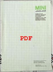Digital File (PDF) Instructions Manual, User Manual in Russian, English and French for Sewing Machine JAGUAR mini 281
