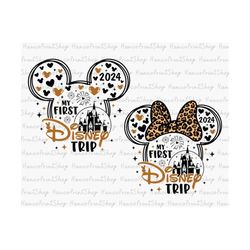 My First Trip Svg, Family Vacation Svg, Family Trip Svg, Magical Kingdom Svg, Magical Castle Svg, Family Trip Shirt Svg, Mouse Head Svg
