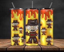 Halloween 20oz Tumbler Wrap ,Horror films Tumbler Wrap PNG, Halloween Tumbler Sublimation PNG.Halloween Gifts 45