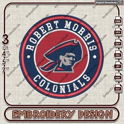 NCAA Logo Embroidery Files, NCAA Colonials Embroidery Designs, Robert Morris Colonials Machine Embroidery Design