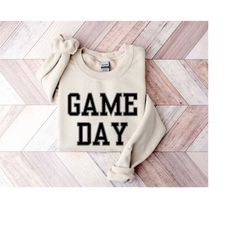 Game Day Sweatshirt - Gift For Soccer Mom - Gamer Woman Sweater - Football Player Hoodie - Game Lover Mom Sweater - Bday