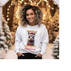 Have A Llamazing Christmas Sweater - Merry Christmas Hoodie - Llama Lover Xmas Sweatshirt - Funny Christmas Sweater - Gi