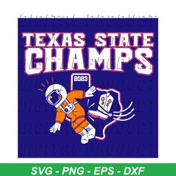 Texas State Champs 2023 MLB Playoffs SVG Graphic File