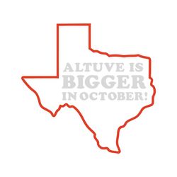 Jose Altuve Is Bigger In October MLB Playoffs SVG Cricut File