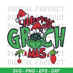 Merry Grinchmas 2023 Funny Christmas Family SVG File