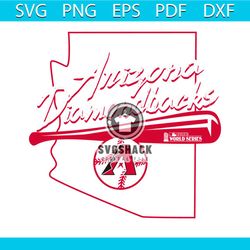 Retro Arizona Diamondbacks 2023 World Series SVG File