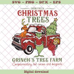 Farm Fresh Christmas Grinchs Tree Farm SVG File For Cricut