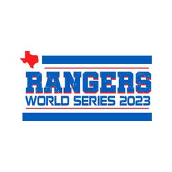 Vintage Texas Rangers Baseball World Series 2023 SVG File