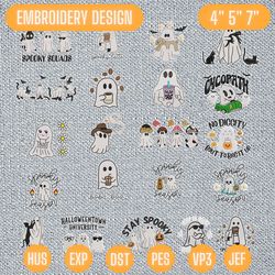 20+ Halloween Baby Spooky Embroidery Bundle, Halloween Embroidery Designs, Halloween 2023 Gift, Halloween Horror Movie Chartacter, Instant Download