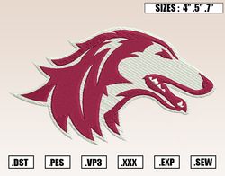 Southern Illinois Salukis Embroidery Designs, NCAA Embroidery Design File Instant Download