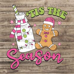 Retro Tis The Season Christmas Light Gingerbread SVG File SVG EPS DXF PNG